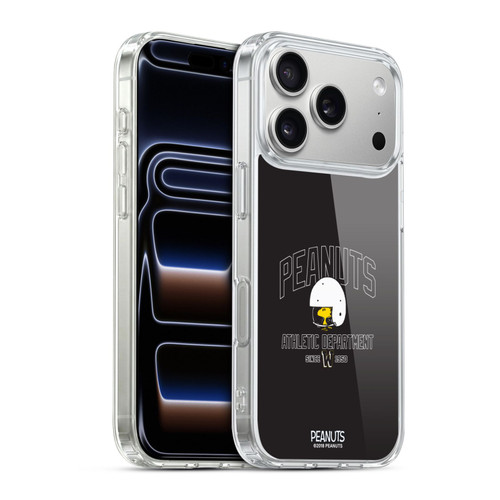 Peanuts Varsity Sports Woodstock Football Helmet Soft Gel Case for Apple iPhone 17 Pro