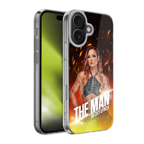 WWE Becky Lynch The Man Portrait Soft Gel Case for Apple iPhone 17 WWE Becky Lynch The Man Portrait Soft Gel Case for Apple iPhone 17