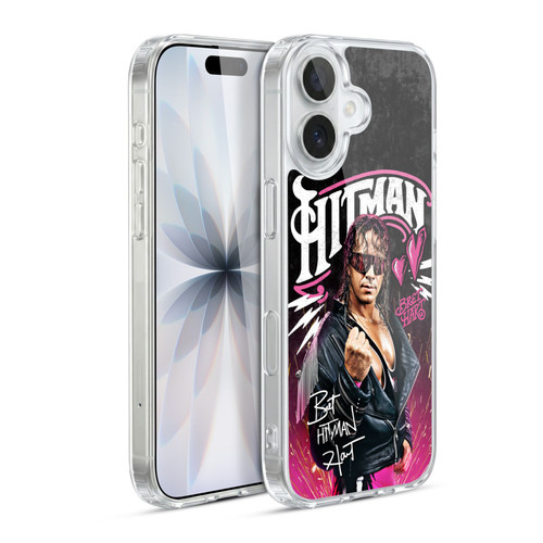 WWE Bret Hart Hitman Graphics Soft Gel Case for Apple iPhone 17