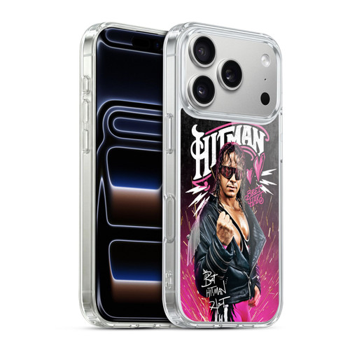 WWE Bret Hart Hitman Graphics Soft Gel Case for Apple iPhone 17 Pro