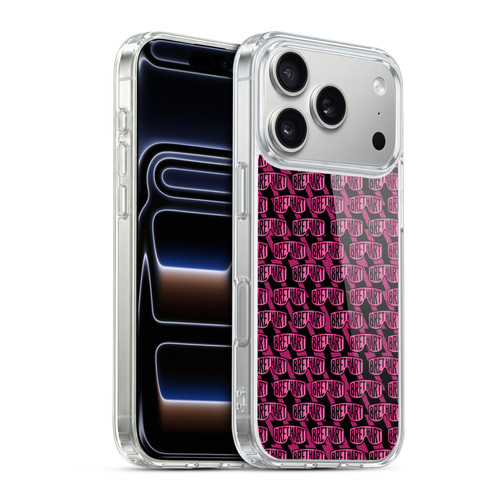 WWE Bret Hart Pattern Soft Gel Case for Apple iPhone 17 Pro
