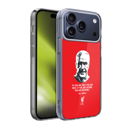 Liverpool Football Club Bill Shankly Quotes No Second Red Soft Gel Case for Apple iPhone 17 Pro Max