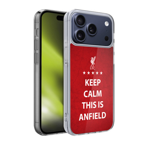 Liverpool Football Club This Is Anfield Keep Calm Red Soft Gel Case for Apple iPhone 17 Pro