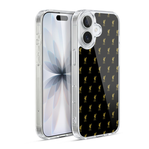Liverpool Football Club Crest & Liver Bird Patterns Gold Soft Gel Case for Apple iPhone 17