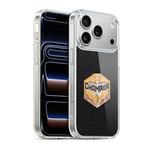 WWE Title Belts United States Championship Soft Gel Case for Apple iPhone 17 Pro