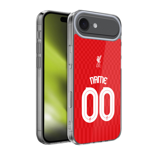 Custom Customised Personalised Liverpool Football Club Personalise Home Away Third Kit Shirt Red Soft Gel Case for Apple iPhone 17 Air Custom Customised Personalised Liverpool Football Club Personalise Home Away Third Kit Shirt Red Soft Gel Case for Apple iPhone 17 Air