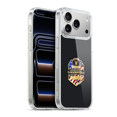WWE Title Belts United States Champion Soft Gel Case for Apple iPhone 17 Pro Max