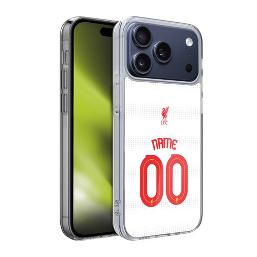 Custom Customised Personalised Liverpool Football Club Personalise Home Away Third Kit Shirt White Soft Gel Case for Apple iPhone 17 Pro Custom Customised Personalised Liverpool Football Club Personalise Home Away Third Kit Shirt White Soft Gel Case for Apple iPhone 17 Pro