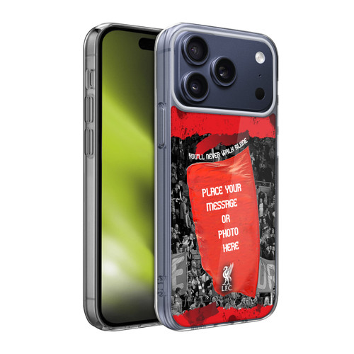 Custom Customised Personalised Liverpool Football Club Liverpool Fc Red Banner Soft Gel Case for Apple iPhone 17 Pro Max