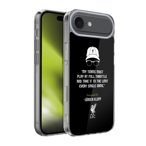 Liverpool Football Club Klopp Quotes Full Throttle Icon Soft Gel Case for Apple iPhone 17 Air Liverpool Football Club Klopp Quotes Full Throttle Icon Soft Gel Case for Apple iPhone 17 Air