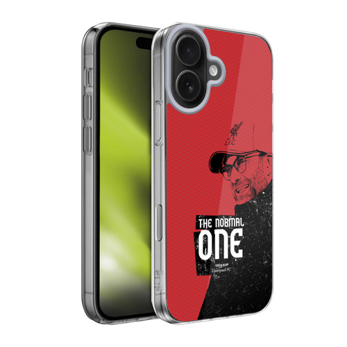 Liverpool Football Club Jurgen Klopp Illustrations Shoulder Red Soft Gel Case for Apple iPhone 17