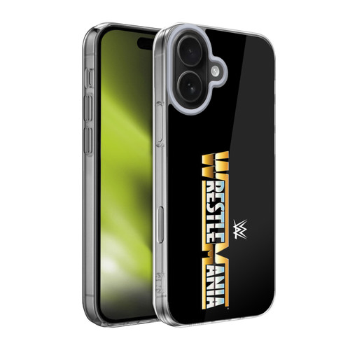 WWE TV Program Logo Wrestlemania Soft Gel Case for Apple iPhone 17