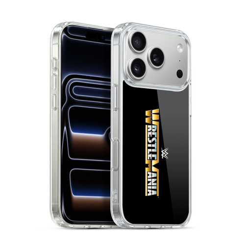 WWE TV Program Logo Wrestlemania Soft Gel Case for Apple iPhone 17 Pro