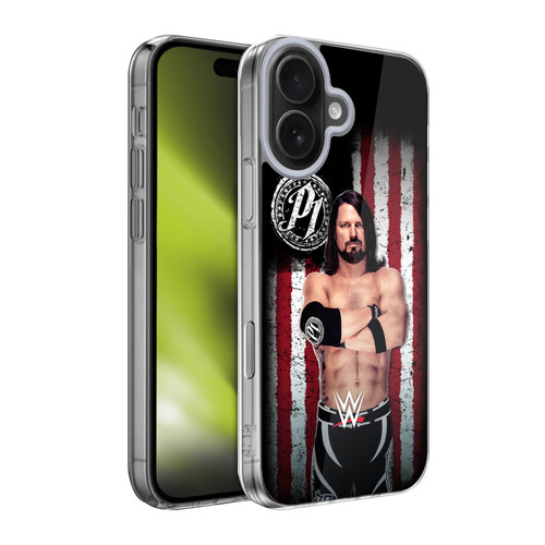 WWE American Flag Superstars AJ Styles Soft Gel Case for Apple iPhone 17 WWE American Flag Superstars AJ Styles Soft Gel Case for Apple iPhone 17