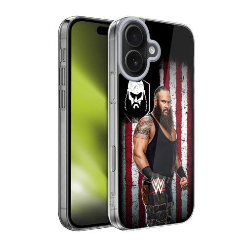 WWE American Flag Superstars Braun Strowman Soft Gel Case for Apple iPhone 17
