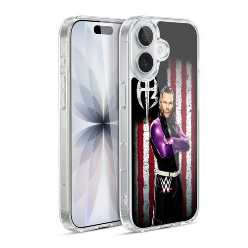 WWE American Flag Superstars Jeff Hardy Soft Gel Case for Apple iPhone 17
