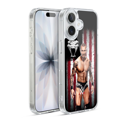 WWE American Flag Superstars Randy Orton Soft Gel Case for Apple iPhone 17