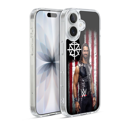 WWE American Flag Superstars Seth Rollins Soft Gel Case for Apple iPhone 17