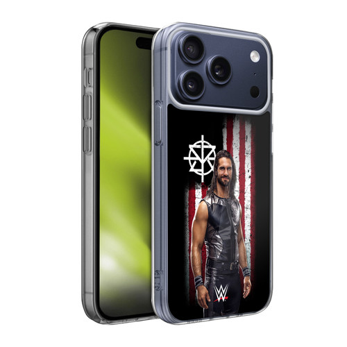 WWE American Flag Superstars Seth Rollins Soft Gel Case for Apple iPhone 17 Pro Max