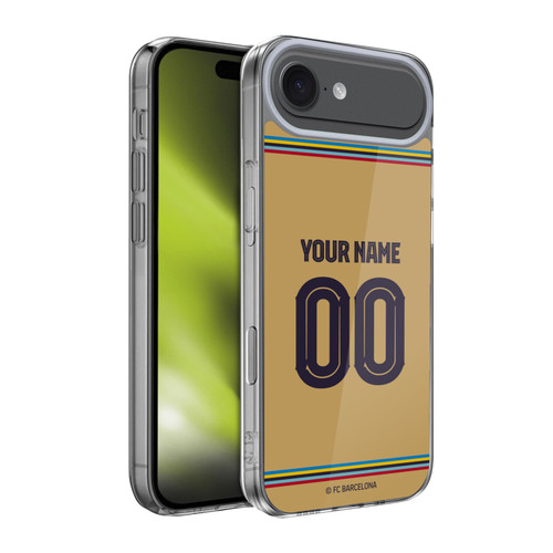Custom Customised Personalised FC Barcelona 2022/23 Kit Away Soft Gel Case for Apple iPhone 17 Air