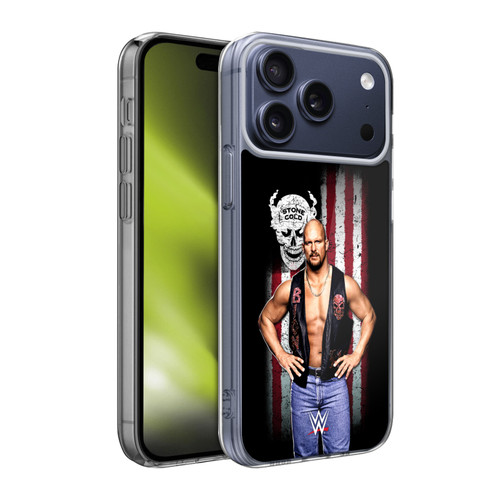 WWE American Flag Superstars Stone Cold Steve Austin Soft Gel Case for Apple iPhone 17 Pro Max
