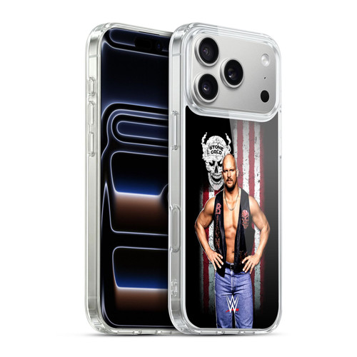 WWE American Flag Superstars Stone Cold Steve Austin Soft Gel Case for Apple iPhone 17 Pro Max