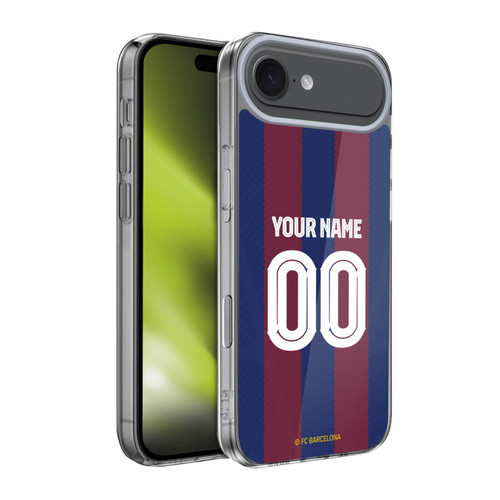 Custom Customised Personalised FC Barcelona 2023/24 Kit Home Soft Gel Case for Apple iPhone 17 Air