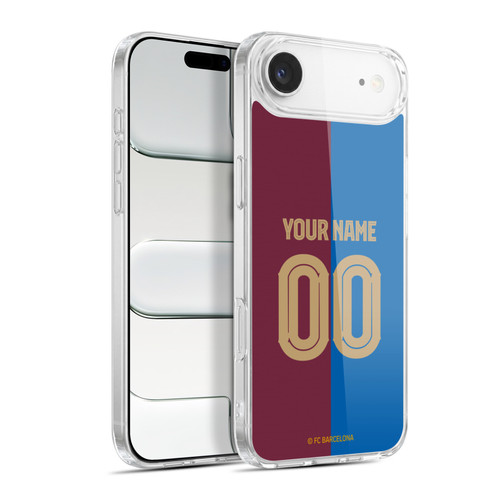 Custom Customised Personalised FC Barcelona 2024/25 Kit Home Soft Gel Case for Apple iPhone 17 Air