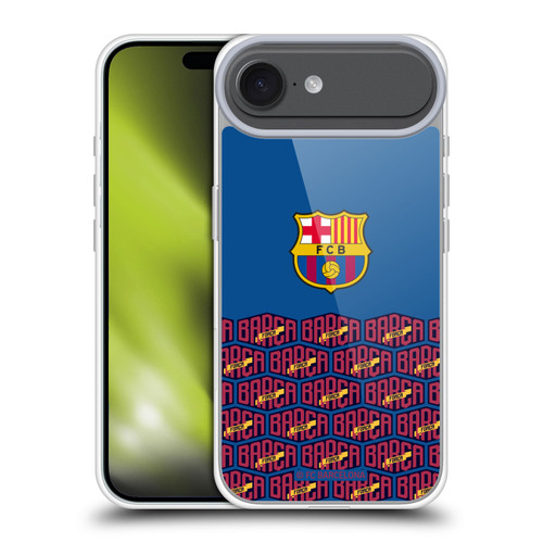FC Barcelona Forca Barca Logo And Pattern Soft Gel Case for Apple iPhone 17 Air