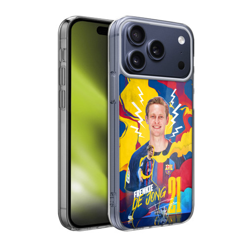 FC Barcelona 2022/23 First Team Frenkie de Jong Soft Gel Case for Apple iPhone 17 Pro Max