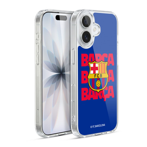 FC Barcelona Graphics Barca Crest Soft Gel Case for Apple iPhone 17