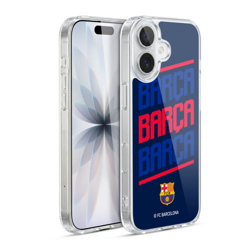 FC Barcelona Graphics Barca Type Soft Gel Case for Apple iPhone 17