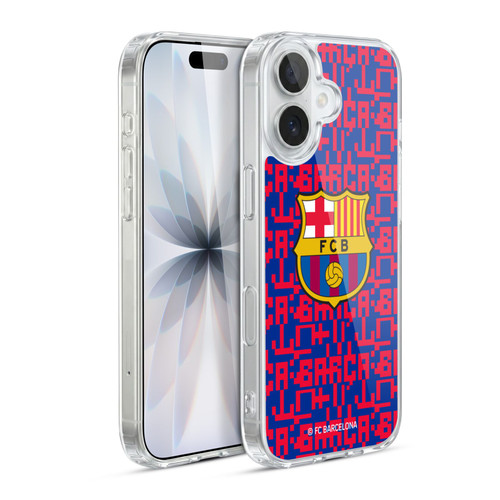 FC Barcelona Graphics Pattern Soft Gel Case for Apple iPhone 17