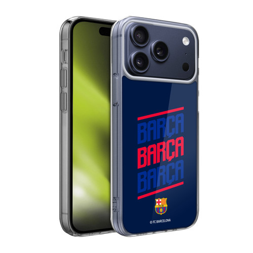 FC Barcelona Graphics Barca Type Soft Gel Case for Apple iPhone 17 Pro Max