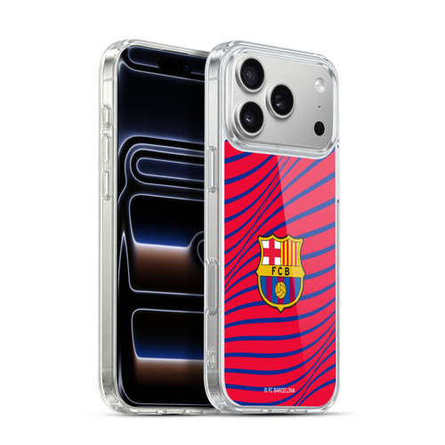 FC Barcelona Graphics Texture Soft Gel Case for Apple iPhone 17 Pro Max