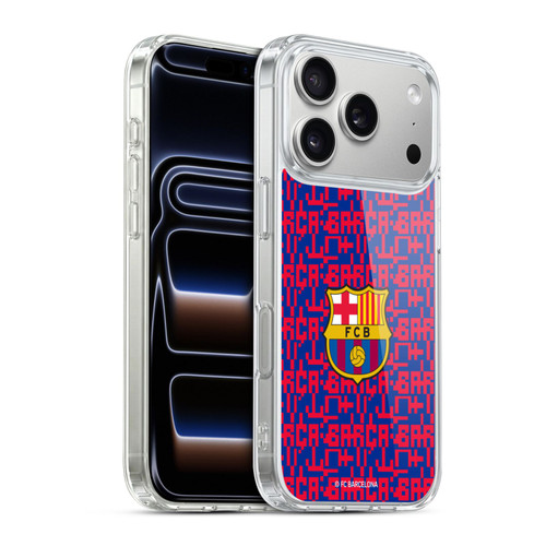 FC Barcelona Graphics Pattern Soft Gel Case for Apple iPhone 17 Pro