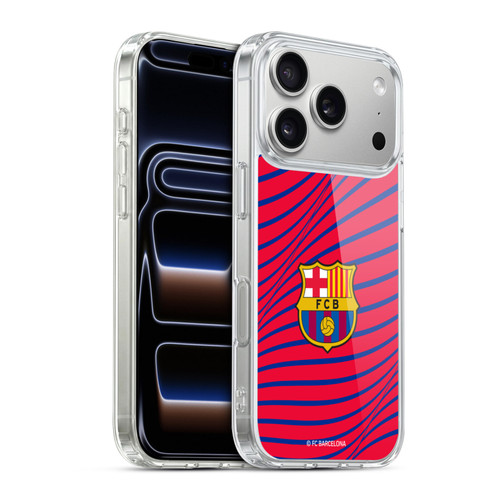 FC Barcelona Graphics Texture Soft Gel Case for Apple iPhone 17 Pro