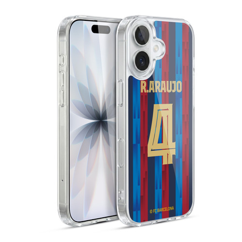FC Barcelona 2022/23 Players Home Kit Ronald Araújo Soft Gel Case for Apple iPhone 17