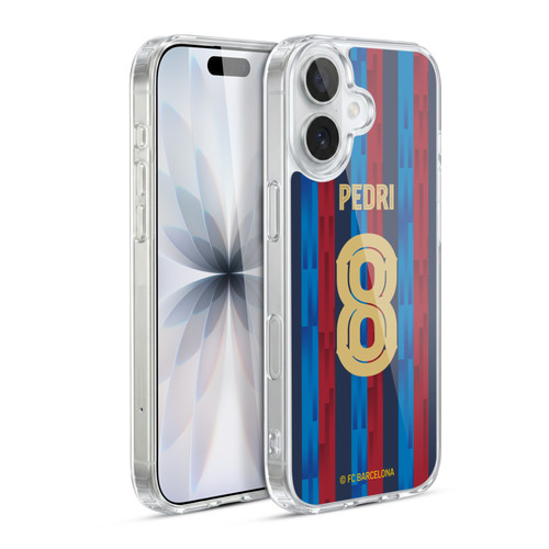 FC Barcelona 2022/23 Players Home Kit Pedri Soft Gel Case for Apple iPhone 17