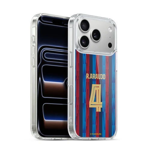 FC Barcelona 2022/23 Players Home Kit Ronald Araújo Soft Gel Case for Apple iPhone 17 Pro
