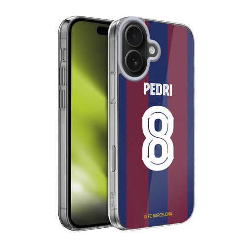 FC Barcelona 2023/24 Players Home Kit Pedri Soft Gel Case for Apple iPhone 17