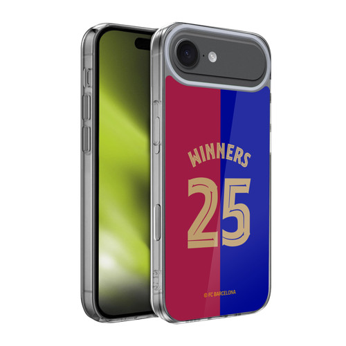 FC Barcelona 2025 Spanish Cup Champions Home Kit Soft Gel Case for Apple iPhone 17 Air