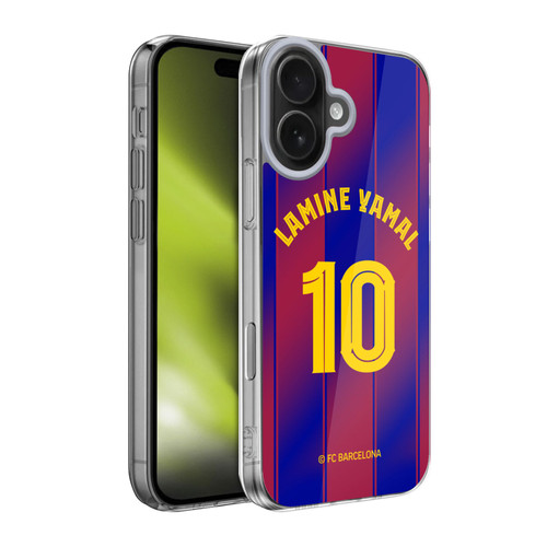 FC Barcelona 2025/26 Players Home Kit Lamine Yamal Soft Gel Case for Apple iPhone 17