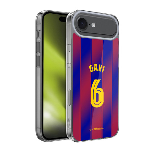 FC Barcelona 2025/26 Players Home Kit Gavi Soft Gel Case for Apple iPhone 17 Air