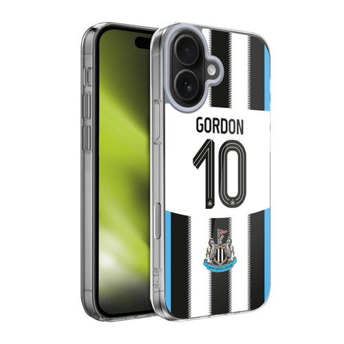 Newcastle United Football Club 2025/26 Players Home Kit Anthony Gordon Soft Gel Case for Apple iPhone 17