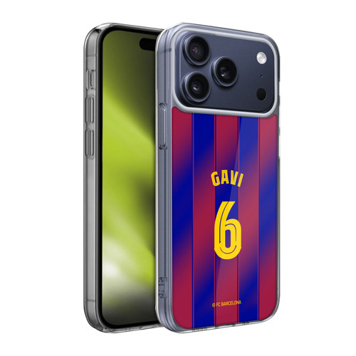 FC Barcelona 2025/26 Players Home Kit Gavi Soft Gel Case for Apple iPhone 17 Pro Max