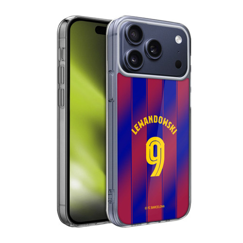 FC Barcelona 2025/26 Players Home Kit Robert Lewandowski Soft Gel Case for Apple iPhone 17 Pro Max