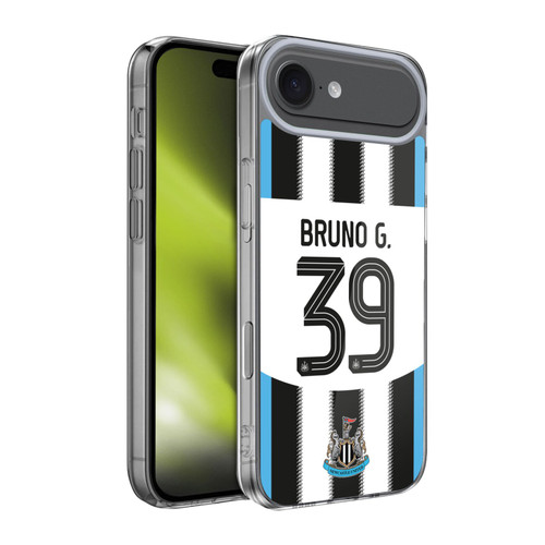 Newcastle United Football Club 2025/26 Players Home Kit Bruno Guimarães Soft Gel Case for Apple iPhone 17 Air