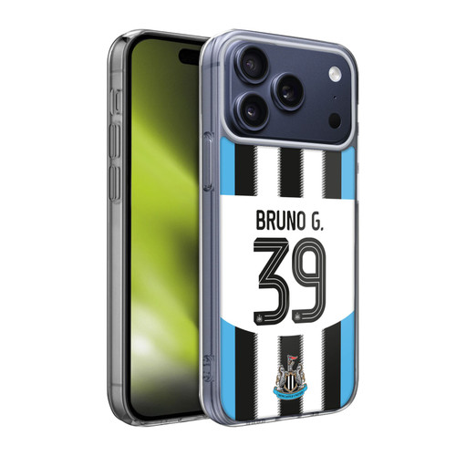 Newcastle United Football Club 2025/26 Players Home Kit Bruno Guimarães Soft Gel Case for Apple iPhone 17 Pro Max