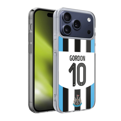 Newcastle United Football Club 2025/26 Players Home Kit Anthony Gordon Soft Gel Case for Apple iPhone 17 Pro